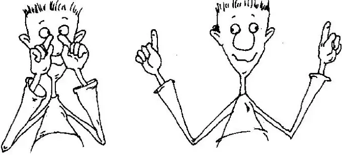 Augenübungen zur Wiederherstellung der Sehkraft.